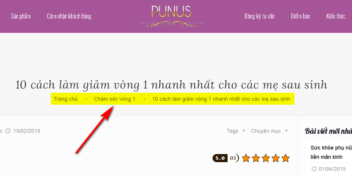 Tìm hiểu chi tiểt về Breadcrumbs (A-Z) để vận dụng vào SEO 2020